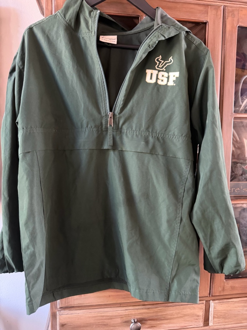 Champion USF Green Pullover Jacket